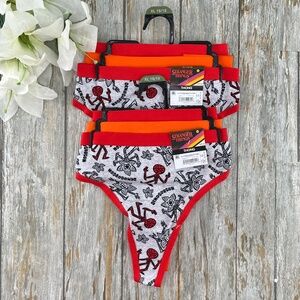 Stranger Things Halloween Thong Panties Underwear 2, 3-Packs Size XL